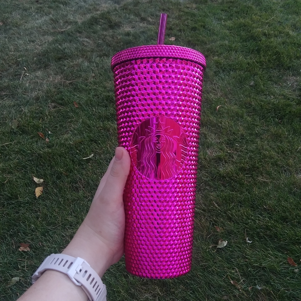 NEW starbucks Sangria Holliday studded tumbler